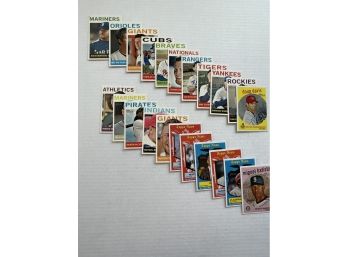 Assortment Of Baseball Cards. Buster Posey, Doug Davis, Matt Holiday, Jesus Montero, And More.
