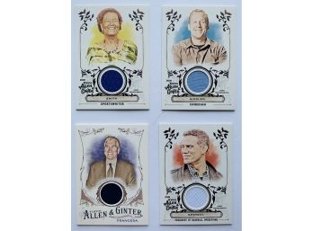 Topps, Allen & Ginter, Relic Cards, Mike Francesca, Ryan Sickler, Theo Epstein, Claire Smith, 2016, 2018