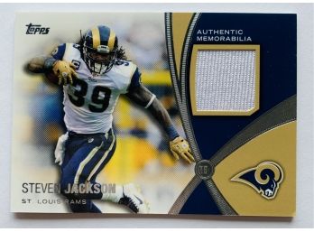 Topps,  Prolific Playmakers Relic Card, 2012, Steven Jackson, Silver Stamped