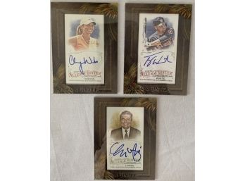 Autographs,  Cheyenne Woods, Tyler White, George Lopez Topps, Allen & Ginter, The World Champions -Autographed