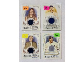 ALLEN & GINTER Memorabilia Cards By TOPPS, Incl. Gallo And Betances