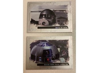 R2 D2 STAR WARS Trading Cards. Masterwork Series By TOPPS. Numbered, 259/565 And 095/565