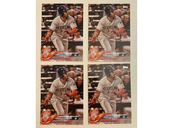 Collection #1 Of Francisco Lindor Cleveland Indians Baseball Trading Cards By TOPPS , 4 Count
