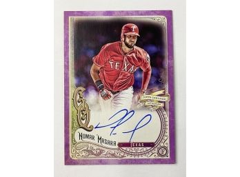 Nomar Mazara Autographed Card. 47/150 GOLD STAMPED!! 2017. Gypsy Queen.