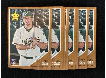 Eric Sogard, 2011 Topps Rookie Card, Lot Of 10