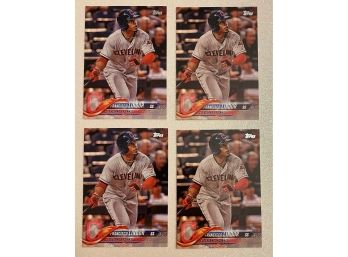 Collection #2 Of Francisco Lindor Cleveland Indians Baseball Trading Cards By TOPPS , 4 Count