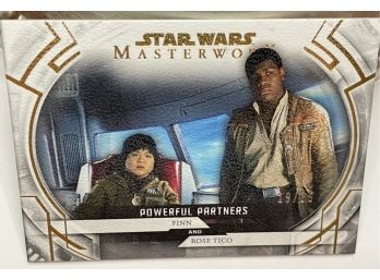 Star Wars: Powerful Partners Finn And Rose Tico! (pp-8) Masterwork. Topps.