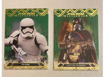 FN-2199 63/99, Captain Phasma 81/99 STAR WARS Masterwork Trading Cards By TOPPS