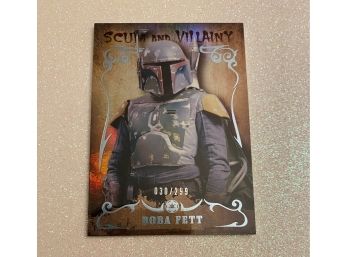 Boba Fett STAR WARS Trading Card By TOPPS. Scum And Villiany Series, 030/299