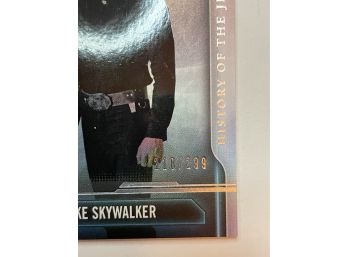 Star Wars: History Of The Jedi, LUKE SKYWALKER!! 02/25 And 218/299 Silver Stamped. Masterwork.