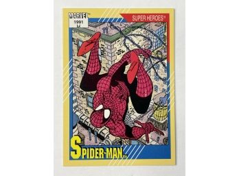 RARE Spiderman #1 Card. 1991. Mint To Near Mint Condition!