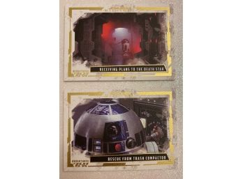 Adventures Of R2 D2 STAR WARS A New Hope Trading Cards By TOPPS Masterwork Collection. 07/99 And 62/99