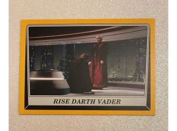 Collectible STAR WARS Trading Card By TOPPS. Rise Darth Vader Scene Number 32/50.