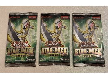 Three Yu-gi-oh Unopened STAR PACKS With 3 Cards Inside (each) Lot #1