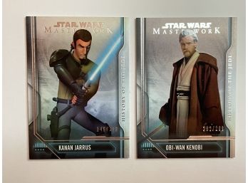 Obi-wan Kenobi 262/299 And Kanan Jarrus 146/299. STAR WARS! History Of The Jedi, Masterwork.