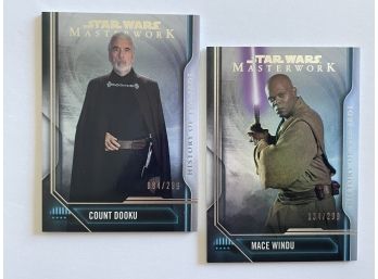 STAR WARS: History Of The Jedi: Count Dooku 84/99 And Mace Windu 134/299.