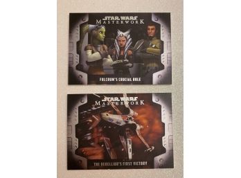 STAR WARS Masterwork Trading Cards By TOPPS. Rogue One 057/249 And Star Wars Rebels 008/249