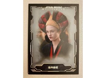 Sabe STAR WARS Trading Cards. Masterwork Series By TOPPS. Numbered, 51/99