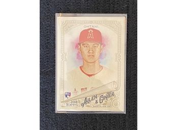 Shohei Ohtani Rookie Card,  A&g Topps 2018, Excellent Condition