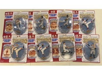 Eight COOPERSTOWN Collectible Baseball Figurines With Matching Trading Card, Incl. DIZZY DEAN! Some Duplicates