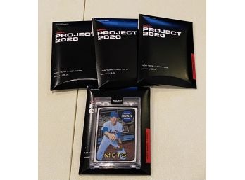 Four Nolan Ryan NY METS Collectible Baseball Cards Bh TOPPS. MMXX Project 2020 Series