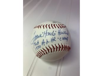 Frank Howard Signed 1968 & 1970 Home Run Champ Tampa Bay Devil Rays