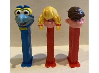 Three PEZ Dispensers Including Gonzo From The Muppets