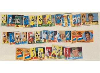 Collection Of Vintage 1960 MLB Baseball Trading Cards!