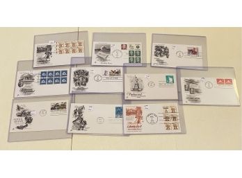 STAMP COLLECTORS! Collectible Stamps On Envelopes, 1968-90. First Day Of Issue!