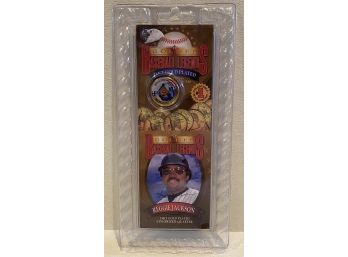 Reggie Jackson Collectible 24K Gold Plated Coin In Factory Packaging