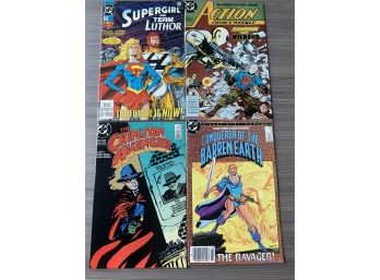 DC Comics: Supergirl And Team Luthor, Crimson Avenger, Conqueror Of The Barren Earth, Action Comics (85-88)