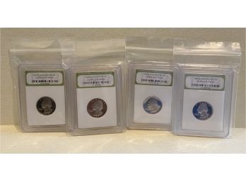 Collection Of 4 Quarters From International Numismatic Bureau. 1978 And 1992