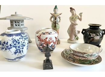 Beautiful Collection Of Small Cherry Blossom Vases, Japan Dancer Figurine, Design Toscano And More!