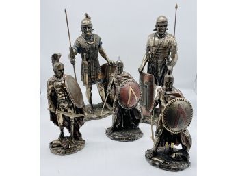 Faux Bronze Statues, Beautiful Detail, Resin  Warrior Figures