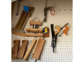 Tools! Two Crowbars, Clamps, Hand Saw, And More