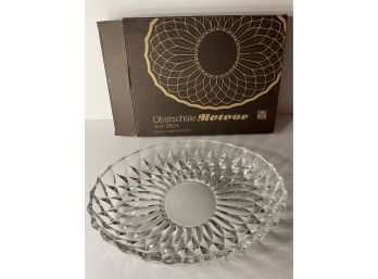 Obstachale Meteor Glass Oval Fruit Bowl.