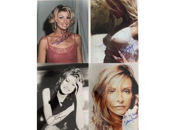 Poppy Montgomery, Faith Hill, Calista Flockhart, Autographed Celebrity Photograph