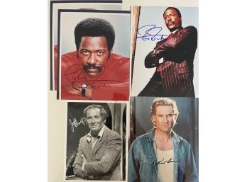 Richard Roundtree, Johnny Carson, Kurt Russell, Officially Celebrity Photograph, Autographs