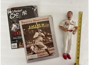 Mark McGwire Action Figure, Beckett Magazine Featuring Derek Jeter, Sports Illustrated March 1974