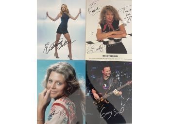 Kristanna Loken, Becky Hobbs, Lindsay Wagner, Lt. Dan Band, Autographed Celebrity Photograph