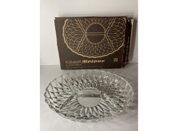 Vintage Kabarratt Meteor Oval Hors Doeuvre Platter #2