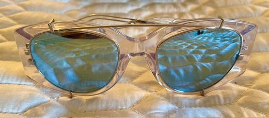 Christian Dior Experience Crystal Palladium Sunglasses SRJSK With Chanel Case