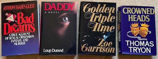 Lot/4 Vintage Hardcover Books - Bad Dreams, Daddy, Golden Triple Time, Crowned  Heads
