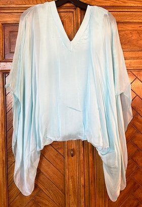 Gigi Moda Italy - Blue Silk Top - No Size