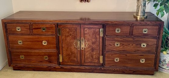 Mid-century National Mount Airy Dresser With Original Hardware - 74'L X 27.75'T X 18'D