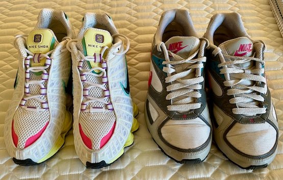 Lot/2 Nike Sneakers In Gently Used Condition - Size 7