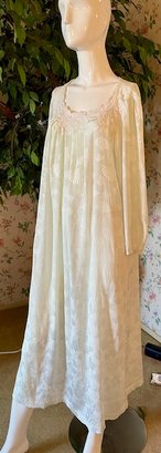 Vintage Oscar De La Renta For Neiman Marcus Mint Nightgown Mumu - Size S