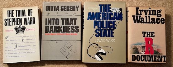 Lot/4 Vintage Books - The Trial Of Stephen Ward, Into That Darkness, The American Police State, The R Document