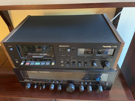 Quadraflex Stereo Receiver And Tape Deck - Vintage - Sold As Set