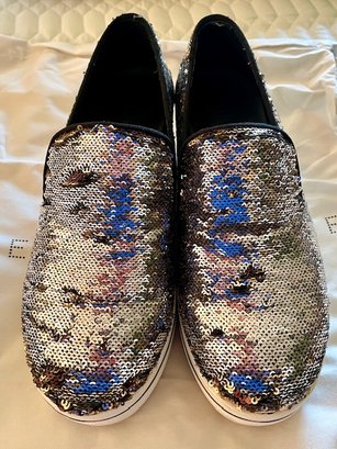 Stella McCartney Scarpa Plast Sequin Loafers Sneakers With Box - Size 37
